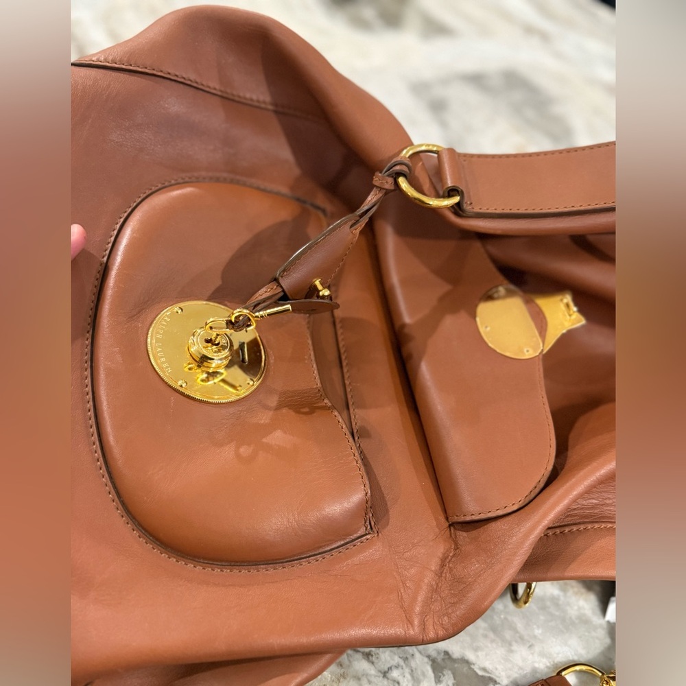 Like new The Ralph Lauren Collection Ricky large hobo bag calfskin leather - Picture 13 of 16